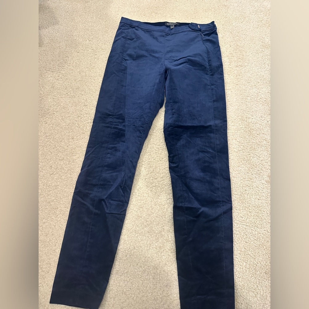 Banana Republic straight suede blue pants